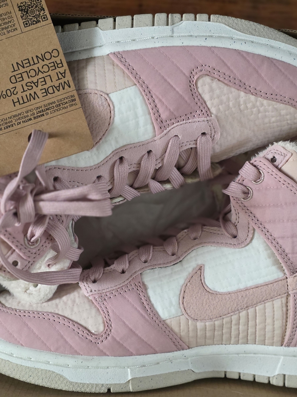 Dunk High Lx Next Nature Nike Women’s Pink Suede Sneakers